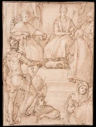 Monarque recevant un émissaire